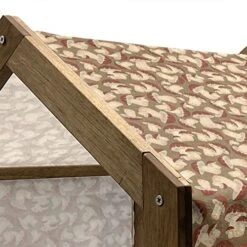 Ambesonne Mushroom Wooden Pet House, Organic Food Porcini Mushroom With Vintage Grunge Display Harvest Farmland, Indoor & Outdoor Portable Dog Kennel With Pillow And Cover, Medium, Cocoa Brown Beige 18 Ambesonne Mushroom Wooden Pet House, Organic Food Porcini Mushroom With Vintage Grunge Display Harvest Farmland, Indoor & Outdoor Portable Dog Kennel With Pillow And Cover, Medium, Cocoa Brown Beige -Dog Supplies Store 51RLKViWrDL