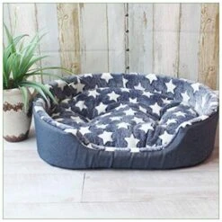 SENERY Winter Surface Soft Pet Beds Round Warm Puppy Cat Kennel House Comfortable Mat Large Dog Nest