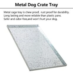 Bueyfolt 35”x21.4”x1” Heavy-Duty Stainless Steel Replacement Tray For Dog Crate, Pet Kennels, Chew-Proof And Crack-Proof Metal Pan 8 Bueyfolt 35”x21.4”x1” Heavy-Duty Stainless Steel Replacement Tray For Dog Crate, Pet Kennels, Chew-Proof And Crack-Proof Metal Pan -Dog Supplies Store 51RzD4e1h2L