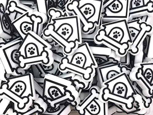 Dog House Silicone Beads, Set Of 3 Beads, Dog House Shaped Silicone Beads, Dog Bone Silicone Focal Beads, Dog Beads 1 Dog House Silicone Beads, Set Of 3 Beads, Dog House Shaped Silicone Beads, Dog Bone Silicone Focal Beads, Dog Beads