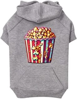 GENERIC Popcorn Dog Hoodie With Pocket - Food Print Dog Coat - Colorful Dog Clothing - Black, L -Dog Supplies Store 51SA plIy1L. AC 4
