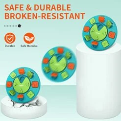 NPET Dog Puzzle Toy, Interactive Dog Toys For Small & Medium Dogs, Dog Enrichment Toys For Pet IQ Training & Mental Enrichment (Green, Level 1) -Dog Supplies Store 51SM81DmDdL