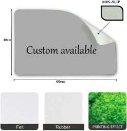 Atsbh Paw Print Dog Mat | Dog Food Door Mat Non-Slip Mat Kitchen Door Mat Bedroom Door Mat 20x32 Inch