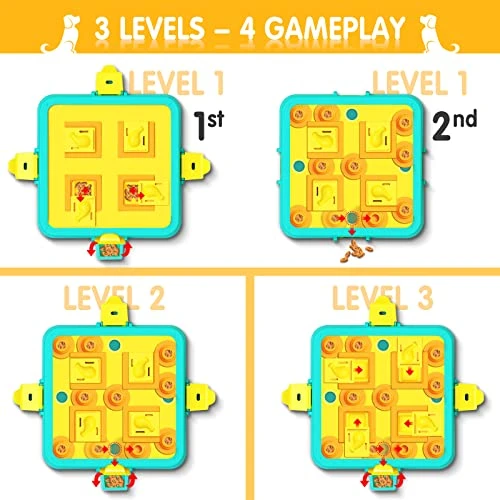 Dog Puzzle Toys, IFurffy Mentally Stimulating Toys For Dogs IQ Training, 3 In 1 Dog Puzzle For Large Medium Small Dogs, Dog Treat Puzzle For Slow Down Eating 2 Dog Puzzle Toys, IFurffy Mentally Stimulating Toys For Dogs IQ Training, 3 In 1 Dog Puzzle For Large Medium Small Dogs, Dog Treat Puzzle For Slow Down Eating - Image 2