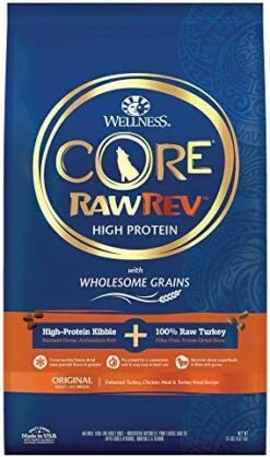 Wellness CORE RawRev Dry Small Dog Food With Wholesome Grains, Natural Ingredients, Made In USA With Real Freeze-Dried Meat (Adult, Small Breed, 4 Lbs) 28 Wellness CORE RawRev Dry Small Dog Food With Wholesome Grains, Natural Ingredients, Made In USA With Real Freeze-Dried Meat (Adult, Small Breed, 4 Lbs) -Dog Supplies Store 51T 5caMqL. AC