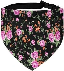 GENERIC Colorful Cannabiss Leaves On Black Dog Bandana,Dog Bandanas Triangle Bibs Scarf Accessories Minimal Head Cicumference -Dog Supplies Store 51TMChA4oNL. AC