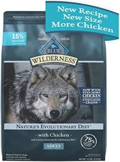 Blue Buffalo Wilderness High Protein Natural Adult Dry Dog Food Plus Wholesome Grains, Chicken 4.5 Lb Bag 25 Blue Buffalo Wilderness High Protein Natural Adult Dry Dog Food Plus Wholesome Grains, Chicken 4.5 Lb Bag -Dog Supplies Store 51TYWkSF88L. AC