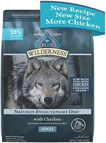 Blue Buffalo Wilderness High Protein Natural Adult Dry Dog Food Plus Wholesome Grains, Chicken 4.5 Lb Bag 11 Blue Buffalo Wilderness High Protein Natural Adult Dry Dog Food Plus Wholesome Grains, Chicken 4.5 Lb Bag - Image 11