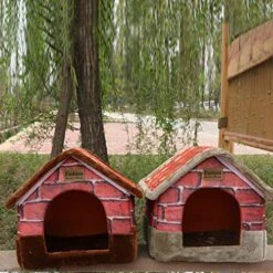 SENERY Vintage Brick Portable Indoor Pet Bed Soft Warm Dog House Comfortable Eco-Friendly Cat Sweet Room -Dog Supplies Store 51Ult8lcNCL