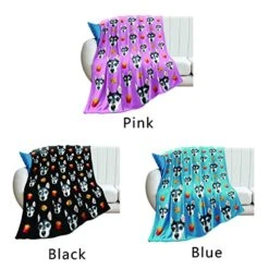 Novgarden Funny Custom Dog Blanket, Flannel Personalized Picture Blanket With Bone/Paw/Pizza/Fries/Hamburger Pattern Food Blanket Puppy Dog Memorial Gifts -Dog Supplies Store 51UnAg2CM9L