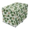 Ambesonne Food Dog Crate Cover, Assortment Of Exotic Shapes Illustration Sketched HDrawn Vanished Colors Print, Easy To Use Pet Kennel Cover For Small Dogs Puppies Kittens, 18 Inch, Pale Green Umber
