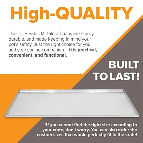 Pinnacle Systems You & Me Replacement Dog Crate Pan Chew Proof And Crack Proof Pet Kennel Tray Pan Metal Pan For Dog Cage Training Crate Pan Pet Supplies (Galvanized, 24 X 16.90 X 1) 6 Pinnacle Systems You & Me Replacement Dog Crate Pan Chew Proof And Crack Proof Pet Kennel Tray Pan Metal Pan For Dog Cage Training Crate Pan Pet Supplies (Galvanized, 24 X 16.90 X 1) - Image 6