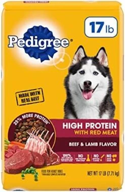 Pedigree High Protein Adult Dry Dog Food Beef And Lamb Flavor Dog Kibble, 18 Lb. Bag -Dog Supplies Store 51Wq4r1gaeL. AC