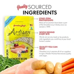 Grandma Lucy's Artisan Dog Food, Grain Free And Freeze-Dried - Artisan Chicken, 3Lb Bag 11 Grandma Lucy's Artisan Dog Food, Grain Free And Freeze-Dried - Artisan Chicken, 3Lb Bag -Dog Supplies Store 51XAg5HmfAL