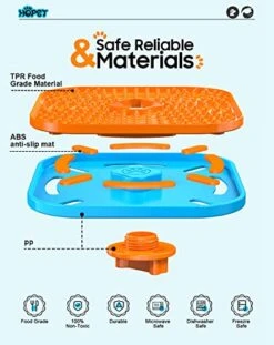 Lick Mats For Dogs, Dog Cage Training Licking Mat For Dogs, Multipurpose Lick Pads For Boredom And Reduce Dog Anxiety, Slow Feeding Pads For Dogs And Cats, Freezable, Slow Feeder Licking Plate -Dog Supplies Store 51XYv4F9gTL