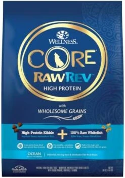 Wellness CORE RawRev Dry Small Dog Food With Wholesome Grains, Natural Ingredients, Made In USA With Real Freeze-Dried Meat (Adult, Small Breed, 4 Lbs) 29 Wellness CORE RawRev Dry Small Dog Food With Wholesome Grains, Natural Ingredients, Made In USA With Real Freeze-Dried Meat (Adult, Small Breed, 4 Lbs) -Dog Supplies Store 51XvU0QgiIL. AC