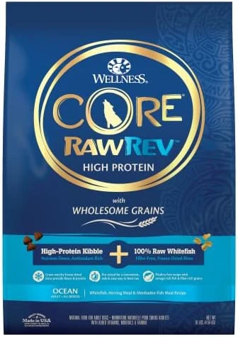 Wellness CORE RawRev Dry Small Dog Food With Wholesome Grains, Natural Ingredients, Made In USA With Real Freeze-Dried Meat (Adult, Small Breed, 4 Lbs) 15 Wellness CORE RawRev Dry Small Dog Food With Wholesome Grains, Natural Ingredients, Made In USA With Real Freeze-Dried Meat (Adult, Small Breed, 4 Lbs) - Image 15