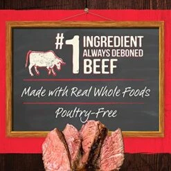 Merrick Grain Free Wet Dog Food Real Beef, Lamb & Bison Recipe - 12.7 Ounce (Pack Of 12) (Packaging May Vary) -Dog Supplies Store 51YEdnPSikL