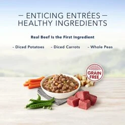 Blue Buffalo Delights Natural Adult Small Breed Wet Dog Food Cup, Prime Rib Flavor In Hearty Gravy 3.5-oz (Pack Of 12) -Dog Supplies Store 51YJ98BK8ZL