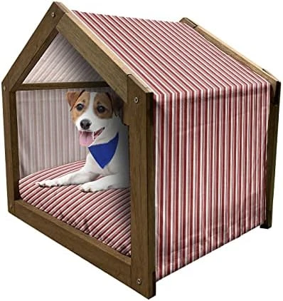 Lunarable Oktoberfest Wooden Dog House, Salty Pretzels On Diamond Pattern Deutschland Country Snacks Food, Outdoor & Indoor Portable Dog Kennel With Pillow And Cover, X-Large, Sky Blue Ivory Redwood 10 Lunarable Oktoberfest Wooden Dog House, Salty Pretzels On Diamond Pattern Deutschland Country Snacks Food, Outdoor & Indoor Portable Dog Kennel With Pillow And Cover, X-Large, Sky Blue Ivory Redwood - Image 10