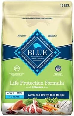 Blue Buffalo Small Breed Dog Food, Life Protection Formula, Natural Chicken & Brown Rice Flavor, Adult Dry Dog Food, 15 Lb Bag -Dog Supplies Store 51ZGpLSOj8L. AC