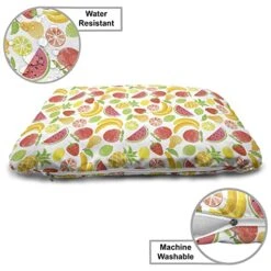 Lunarable Watermelon Wooden Pet House, Hawaiian Food Pattern With Pineapple Strawberry Lemons And Bananas Grunge Effect, Outdoor & Indoor Portable Dog Kennel With Pillow And Cover, Large, Multicolor 7 Lunarable Watermelon Wooden Pet House, Hawaiian Food Pattern With Pineapple Strawberry Lemons And Bananas Grunge Effect, Outdoor & Indoor Portable Dog Kennel With Pillow And Cover, Large, Multicolor -Dog Supplies Store 51ZIDOmMoQL