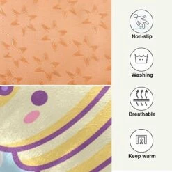 Dog Bed Mat Soft Comfortable Anti-Slip Bottom Pet Mat Washable Cat Kennel Crate Pad For Small Medium Large Pets 24x36in Cute Pancake Cat Kawaii Food Pattern -Dog Supplies Store 51ZshudQP3L