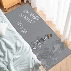 Savannan Runner Rugs And Mats,18313 Pcs I'm Ready To Walk Let's Go Cocker Spaniel Dog Pet Gray Non Slid,Absorbent Kitchen Rug,Rubber Dots Backing Indoor Door Mat,Standing Mat 23.6x70.9 Inch -Dog Supplies Store 51aPFptce2L