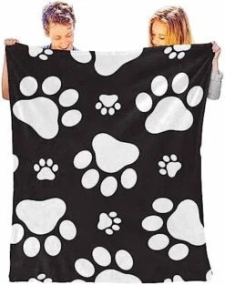 InterestPrint Bed Blankets Dog Paw Bone Food Bowl Ball Toy Throw Blanket For Couch Durable Blanket Warm Blanket For Everyone 70"(W) X 80"(L) 29 InterestPrint Bed Blankets Dog Paw Bone Food Bowl Ball Toy Throw Blanket For Couch Durable Blanket Warm Blanket For Everyone 70"(W) X 80"(L) -Dog Supplies Store 51acTppfJeL. AC