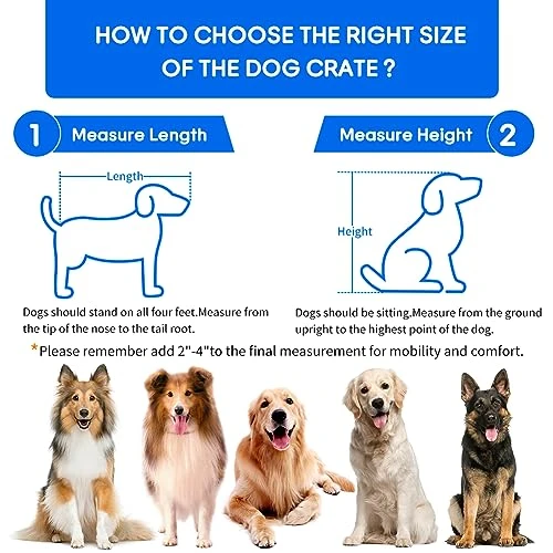 Dog Crate Furniture With Cushion,39" Large Wooden Dog Kennel Furniture With 2 Drawers,Left/Right Doors + Double Front Doors,for Medium Large Dogs,Dog Cage TV Stand Grey 39.4" L×23.6" W×40" H 3 Dog Crate Furniture With Cushion,39" Large Wooden Dog Kennel Furniture With 2 Drawers,Left/Right Doors + Double Front Doors,for Medium Large Dogs,Dog Cage TV Stand Grey 39.4" L×23.6" W×40" H - Image 3