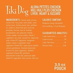 Tiki Dog Aloha Petites – Chicken Huli Huli Wet Dog Food – 3.5 Ounce (Pack Of 12) 7 Tiki Dog Aloha Petites – Chicken Huli Huli Wet Dog Food – 3.5 Ounce (Pack Of 12) -Dog Supplies Store 51b2D4bUikS
