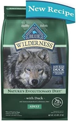Blue Buffalo Wilderness High Protein Natural Adult Dry Dog Food Plus Wholesome Grains, Chicken 4.5 Lb Bag 29 Blue Buffalo Wilderness High Protein Natural Adult Dry Dog Food Plus Wholesome Grains, Chicken 4.5 Lb Bag -Dog Supplies Store 51bDIMAkl2L. AC