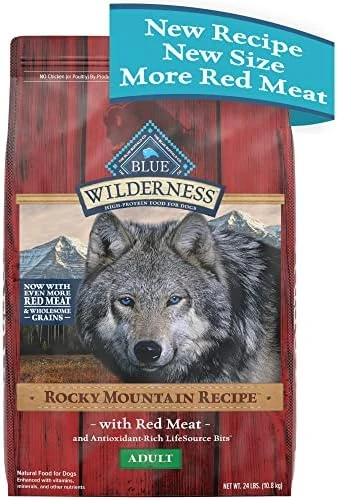 Blue Buffalo Wilderness Rocky Mountain Recipe High Protein Natural Adult Dry Dog Food, Red Meat With Grain 4.5 Lb Bag 7 Blue Buffalo Wilderness Rocky Mountain Recipe High Protein Natural Adult Dry Dog Food, Red Meat With Grain 4.5 Lb Bag - Image 7