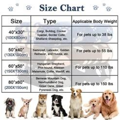 AHOOCUSTOM Dog Blanket, Soft Fleece Dog Blankets For Small Medium Dogs, Fluffy Flannel Pet Cat Puppy Blanket Mat Cover For Bed Couch, Cute Paw Print Throw Blanket For Dogs, Brown 40"X30" -Dog Supplies Store 51bmKWphCML