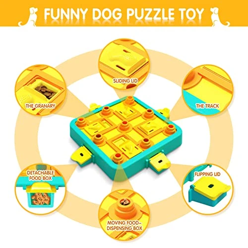 Dog Puzzle Toys, IFurffy Mentally Stimulating Toys For Dogs IQ Training, 3 In 1 Dog Puzzle For Large Medium Small Dogs, Dog Treat Puzzle For Slow Down Eating 3 Dog Puzzle Toys, IFurffy Mentally Stimulating Toys For Dogs IQ Training, 3 In 1 Dog Puzzle For Large Medium Small Dogs, Dog Treat Puzzle For Slow Down Eating - Image 3