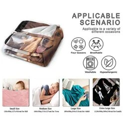 Personalized Dog Paws Blanket With Picture&Name For Pet Lover,Soft Fleece Flannel Blanket Pet Dog Lover Gift | Cat Lover Gift | Dog Mom |Cat Lady |Mother Gifts 60"x50" For Teens -Dog Supplies Store 51c8JnpxOgL