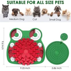 Lalolee Dog Puzzle Toys, 3-in-1 Dog Puzzles With Licking Pad And Slow Food, Stress Relief Interactive Dog Toy For Feeding (Green) 8 Lalolee Dog Puzzle Toys, 3-in-1 Dog Puzzles With Licking Pad And Slow Food, Stress Relief Interactive Dog Toy For Feeding (Green) -Dog Supplies Store 51c984JuHVL
