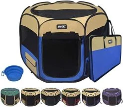 WINiPET 2-Door Folding Soft Pet Playpen (2 Year Warranty), Plus Carrying Bag And Food Grade Silicone Bowl, 10-Size And 12-Color Portable Dog Cat Playpen, Exercise Pen, Indoor & Outdoor Pet Home 19 WINiPET 2-Door Folding Soft Pet Playpen (2 Year Warranty), Plus Carrying Bag And Food Grade Silicone Bowl, 10-Size And 12-Color Portable Dog Cat Playpen, Exercise Pen, Indoor & Outdoor Pet Home -Dog Supplies Store 51cUPPE 2PL. AC