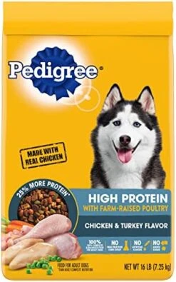 Pedigree High Protein Adult Dry Dog Food Beef And Lamb Flavor Dog Kibble, 18 Lb. Bag -Dog Supplies Store 51cdarm8yL. AC