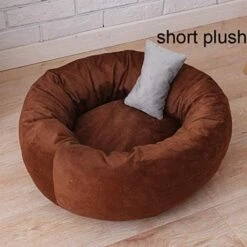 Shaggy Fur Donut Dog Bed Warm Plush Princess Cat House Kennel Bed Hamster Washable Nest(No Pillow) -Dog Supplies Store 51crKtBeUBL. AC