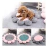 YangYan Super Soft Dog Bed Mat Round Washable Long Plush Dog Kennel Cat House Velvet Mats Sofa For Dog Chihuahua Dog Basket Pet Bed S/L (Color : C, Size : 55cm)