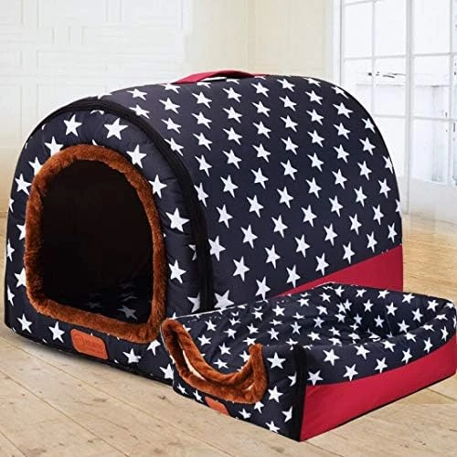SENERY Stars Pet House PP Cotton Dog Nest Foldable Cat Bed For Small Medium Dogs Striped Travel Kennels Pet Products 13 SENERY Stars Pet House PP Cotton Dog Nest Foldable Cat Bed For Small Medium Dogs Striped Travel Kennels Pet Products - Image 13