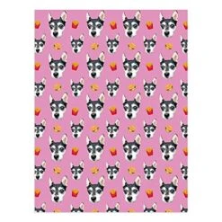 Novgarden Funny Custom Dog Blanket, Flannel Personalized Picture Blanket With Bone/Paw/Pizza/Fries/Hamburger Pattern Food Blanket Puppy Dog Memorial Gifts