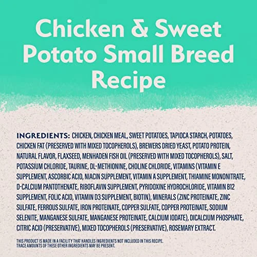 Natural Balance Limited Ingredient Small Breed Adult Grain-Free Dry Dog Food, Chicken & Sweet Potato Recipe, 4 Pound (Pack Of 1) 3 Natural Balance Limited Ingredient Small Breed Adult Grain-Free Dry Dog Food, Chicken & Sweet Potato Recipe, 4 Pound (Pack Of 1) - Image 3