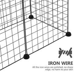 Outdoor Playpen Small Pet Playpen Small Animal Cage Indoor Metal Wire Fence For Small Animals Hamster 6 Pannel Metal Pet Play For Small Medium Dogs Cats Rabbits Black Wire Dog Kennel 8 Outdoor Playpen Small Pet Playpen Small Animal Cage Indoor Metal Wire Fence For Small Animals Hamster 6 Pannel Metal Pet Play For Small Medium Dogs Cats Rabbits Black Wire Dog Kennel -Dog Supplies Store 51dSsRUchIL