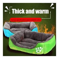 YangYan Dog Beds For Large Dogs Dog Kennel Candy-Colored Square Nest Pet Kennel Dirty And Moisture-Proof Mat Dog House Puppy Bed Pet Mat (Color : Baolan, Size : 43 X 32cm) -Dog Supplies Store 51dUBqPqKbL