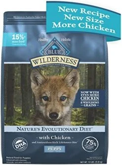 Blue Buffalo Wilderness High Protein Natural Puppy Dry Dog Food Plus Wholesome Grains, Chicken 13 Lb Bag -Dog Supplies Store 51dUHkyG6ML. AC