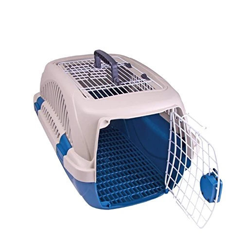 Choco Nose Travel Kennel Set - Durable Top Load Pet Carrier/Crate For Animals Under 12 Lb, Small Dogs/Puppy/Cat/Rabbit- Includes Patented No Drip Water Bottle, Portable Water Bottle + Food Bowl, Blue 2 Choco Nose Travel Kennel Set - Durable Top Load Pet Carrier/Crate For Animals Under 12 Lb, Small Dogs/Puppy/Cat/Rabbit- Includes Patented No Drip Water Bottle, Portable Water Bottle + Food Bowl, Blue - Image 2