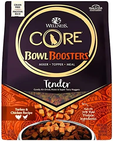Wellness Tender Toppers (Previously Bowl Boosters), Grain-Free Natural Dog Food Toppers Or Mixers, Made With Real Meat (Turkey & Chicken, 2-Pound Bag) 8 Wellness Tender Toppers (Previously Bowl Boosters), Grain-Free Natural Dog Food Toppers Or Mixers, Made With Real Meat (Turkey & Chicken, 2-Pound Bag) - Image 8