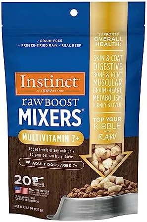 Instinct Freeze Dried Raw Boost Mixers Grain Free Gut Health All Natural Dog Food Topper, 5.5 Ounce (Pack Of 1) 9 Instinct Freeze Dried Raw Boost Mixers Grain Free Gut Health All Natural Dog Food Topper, 5.5 Ounce (Pack Of 1) - Image 9